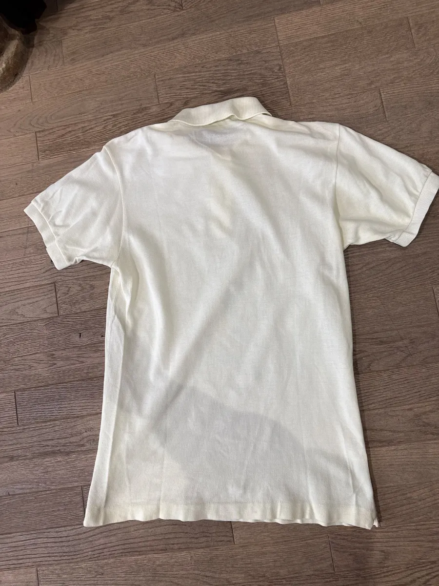 Pale yellow Lacoste polo 3
