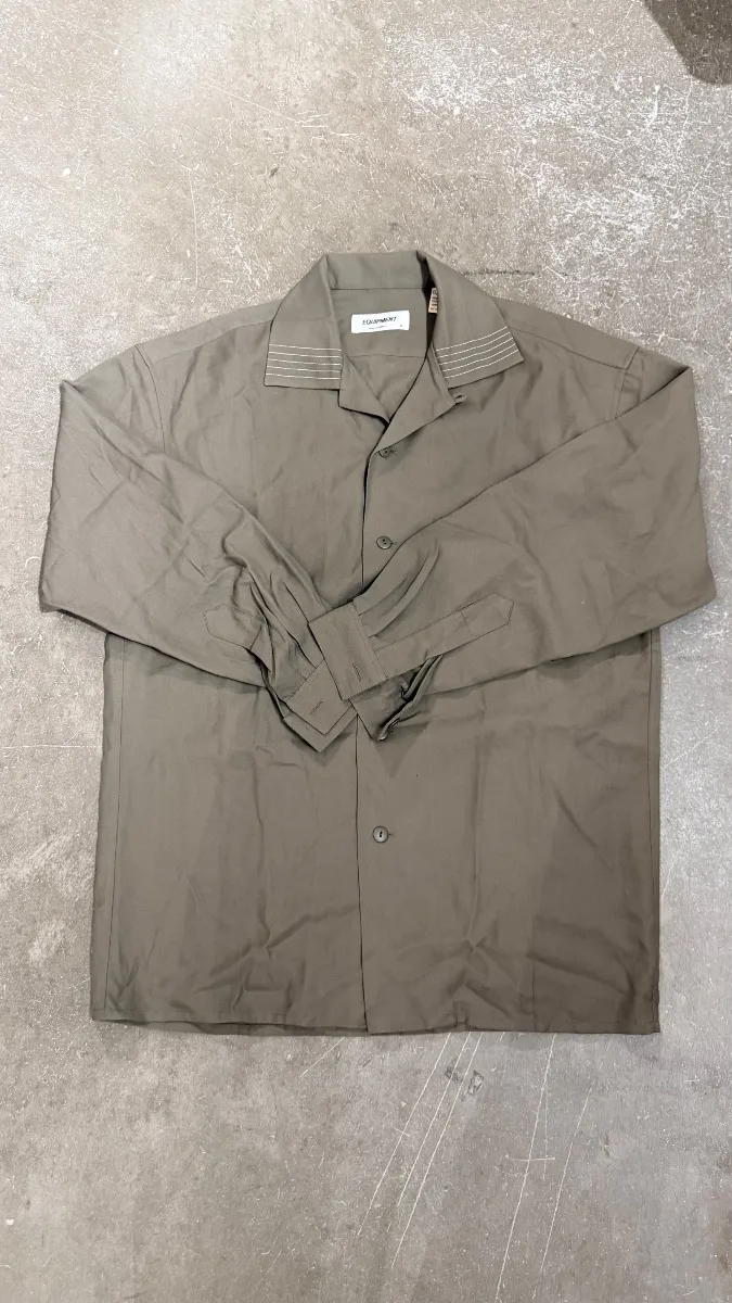 Equipment shirt, size S, khaki, rayon-polyester