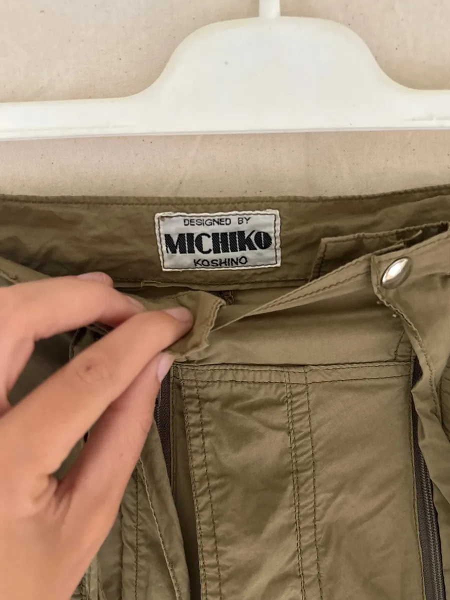 Pantalon cargo vintage Japonais Michiko Koshino 7