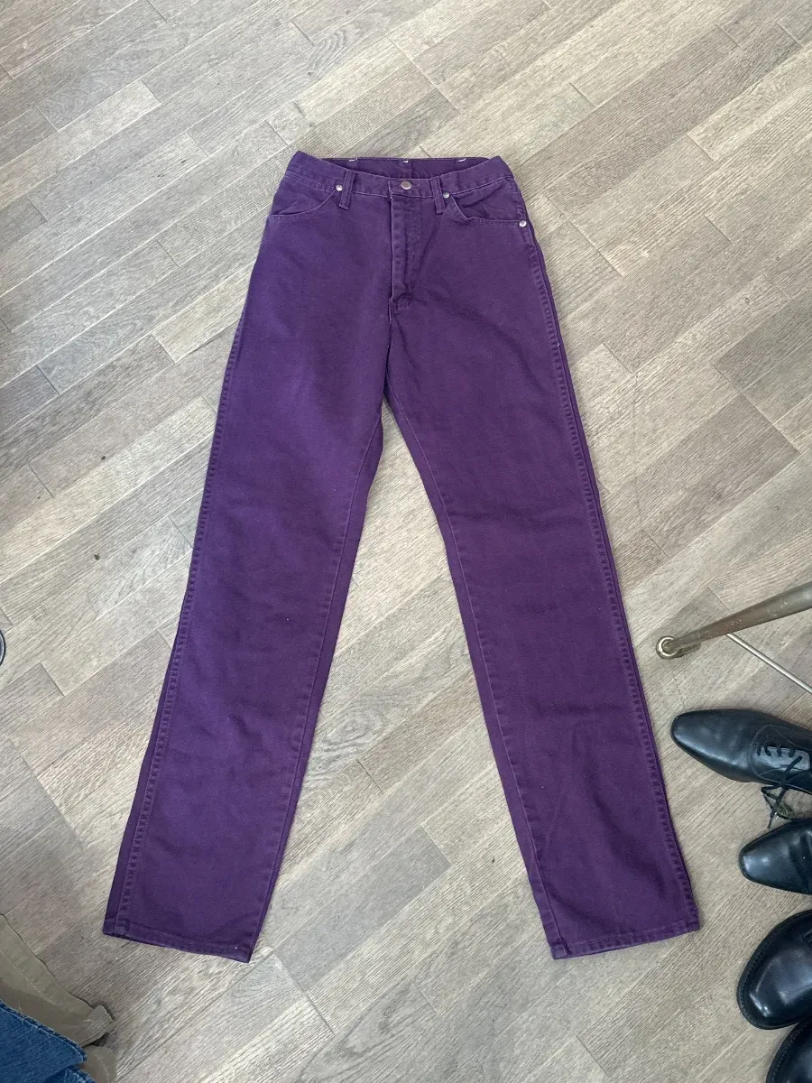 Purple Wrangler jeans