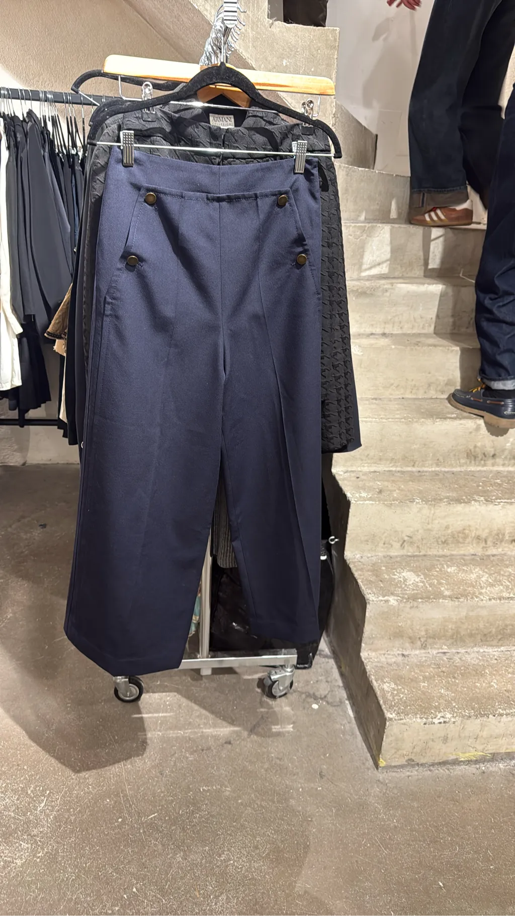 Pantalon Valentino type Marin en Laine Vierge