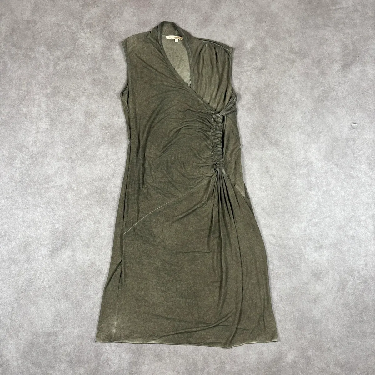 Robe longue fluide Vintage années 2000 Marque du vêtement « La Fée Maraboutée » Belle coupe Fluide et agréable à porter Tissu effet usé Y2k / vintage dressing / cop copine / Marithé François Girbaud / avant garde / Diesel / grunge 5