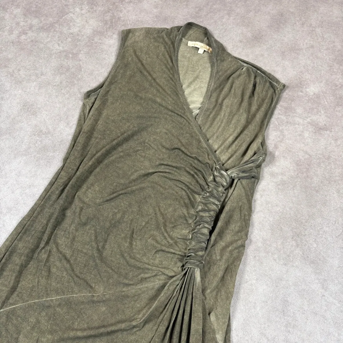 Robe longue fluide Vintage années 2000 Marque du vêtement « La Fée Maraboutée » Belle coupe Fluide et agréable à porter Tissu effet usé Y2k / vintage dressing / cop copine / Marithé François Girbaud / avant garde / Diesel / grunge 7