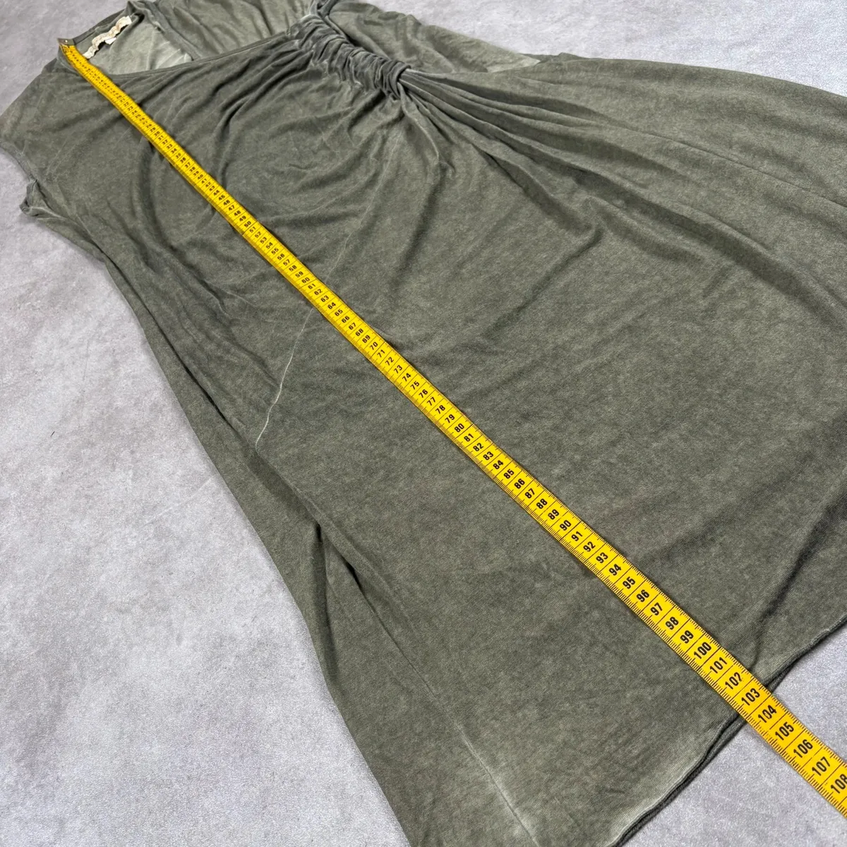 Robe longue fluide Vintage années 2000 Marque du vêtement « La Fée Maraboutée » Belle coupe Fluide et agréable à porter Tissu effet usé Y2k / vintage dressing / cop copine / Marithé François Girbaud / avant garde / Diesel / grunge 16
