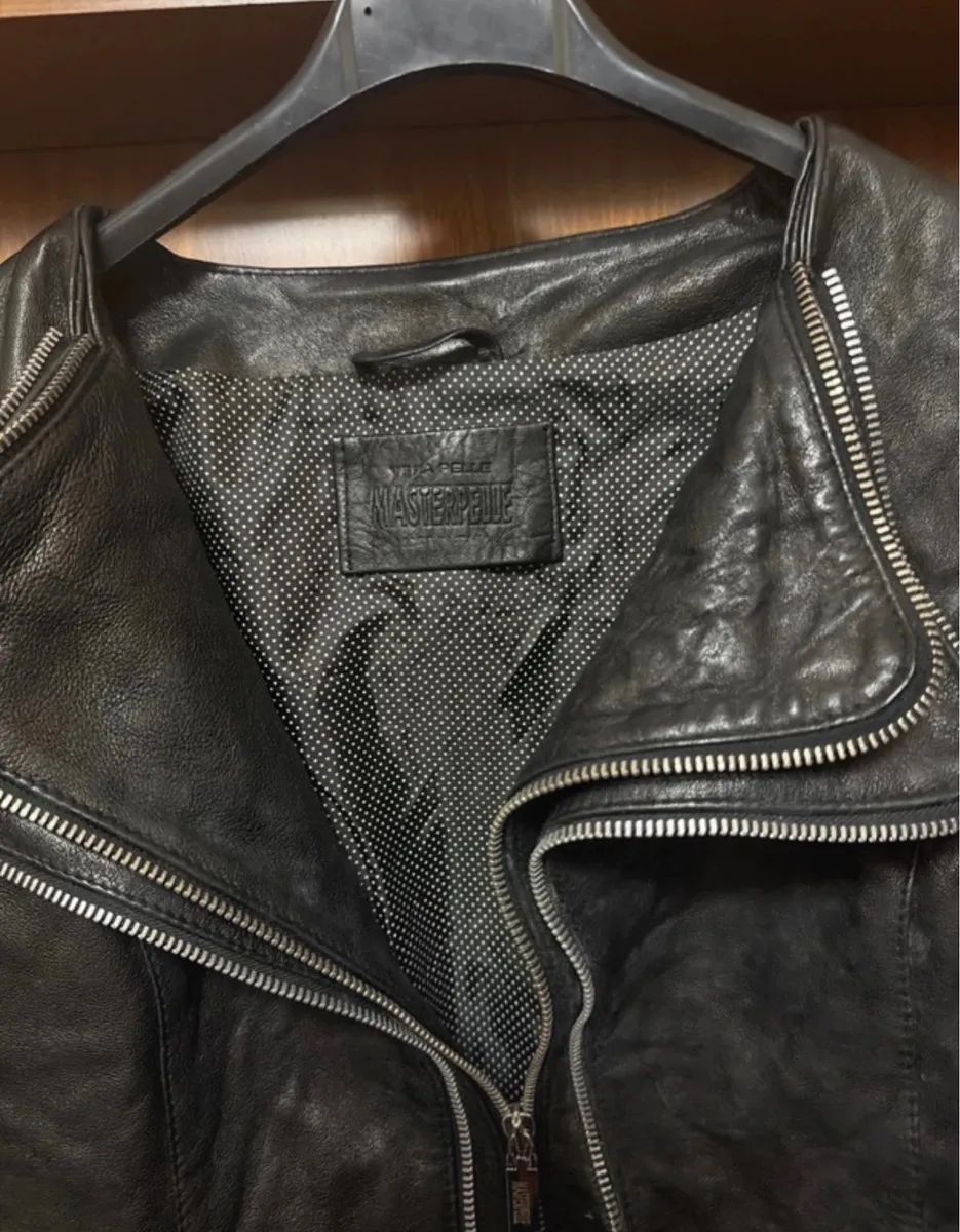 Veste Cuir Double Zip Avant-Garde 3