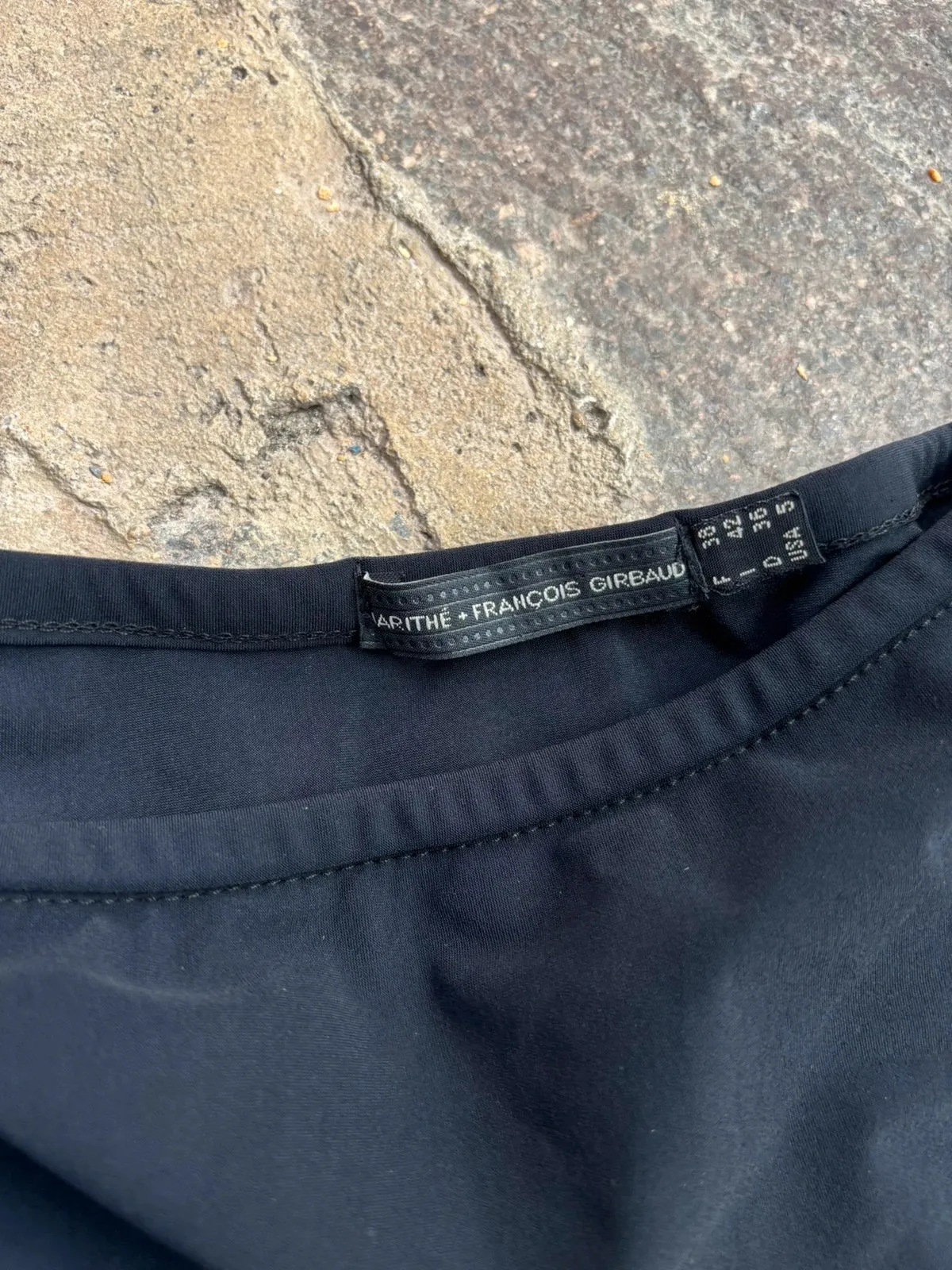 Marithé + François Girbaud skirt in brown and black, vintage designer piece. Very good condition. Size M (38). 2