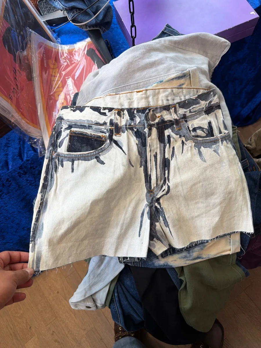 Hand-painted style shorts