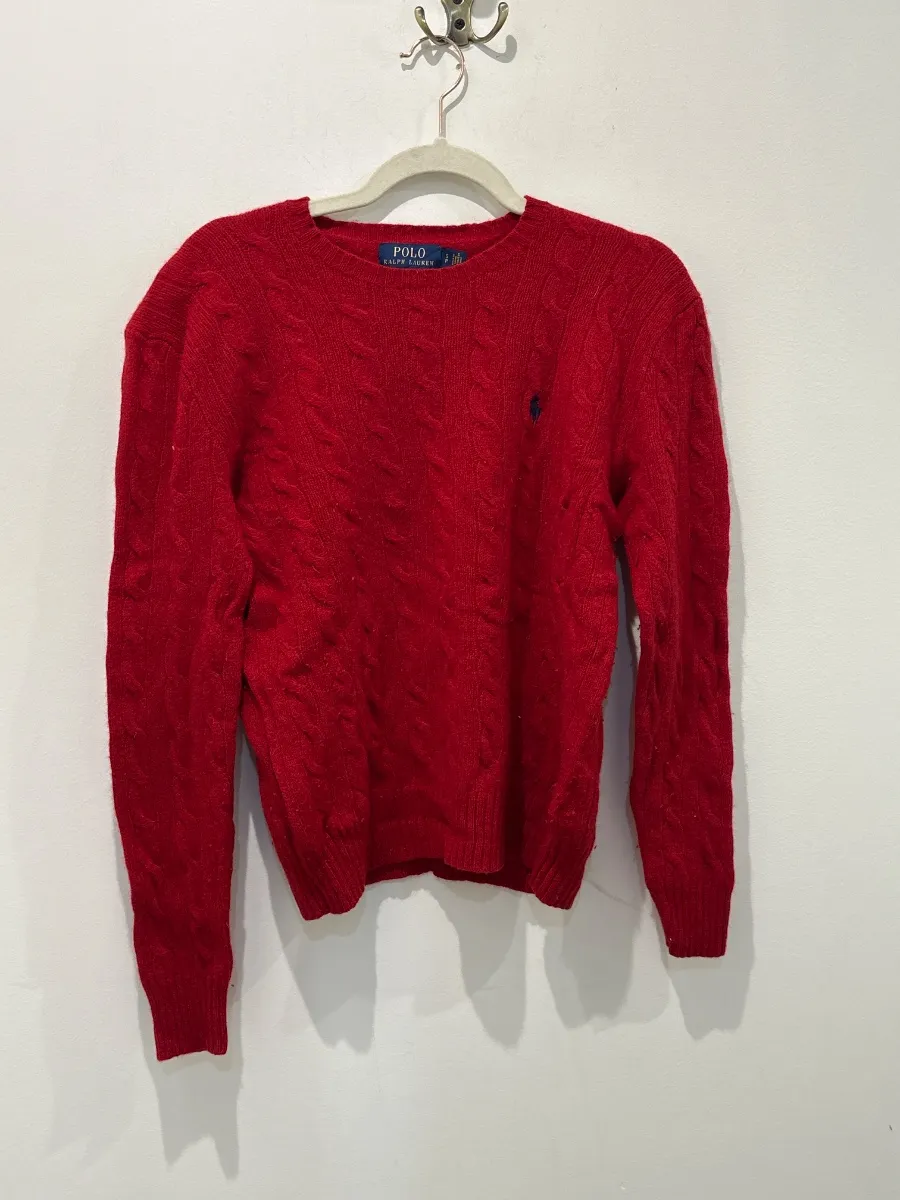 Red Polo Ralph Lauren sweater, size S
