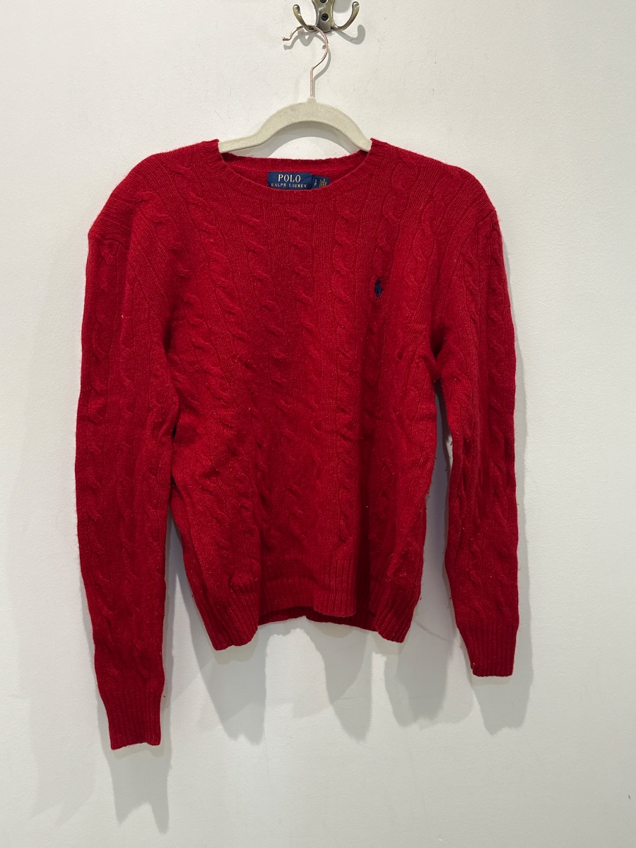 Pull polo Ralph Lauren rouge S