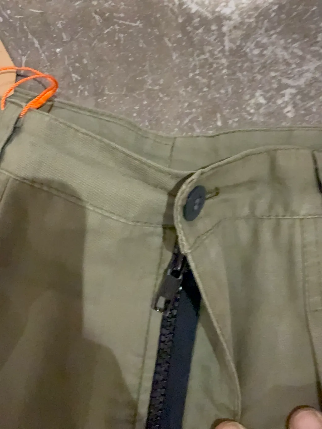 Pantalon kaki plissé à jambes larges Flare pate d'elephant 4