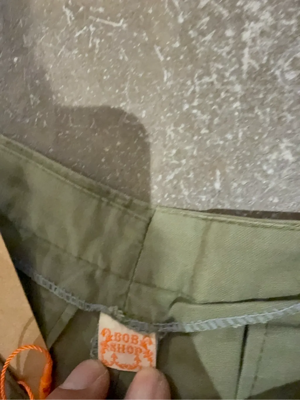 Pantalon kaki plissé à jambes larges Flare pate d'elephant 5