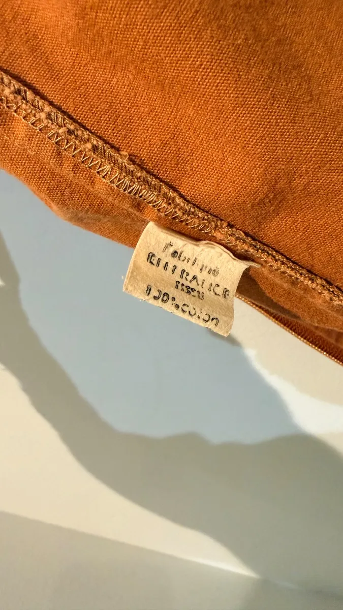 Elegant women's zip-up smock jacket in a rust colour 5
