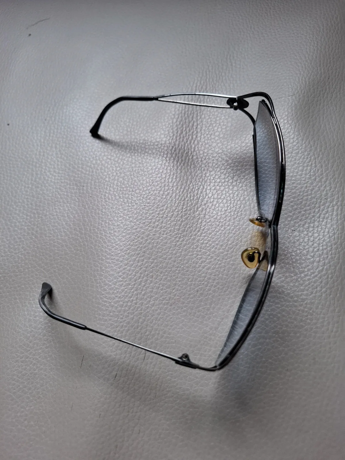 Christian Dior glasses in grey and black, vintage accessory from the couture house. Very good condition. 3