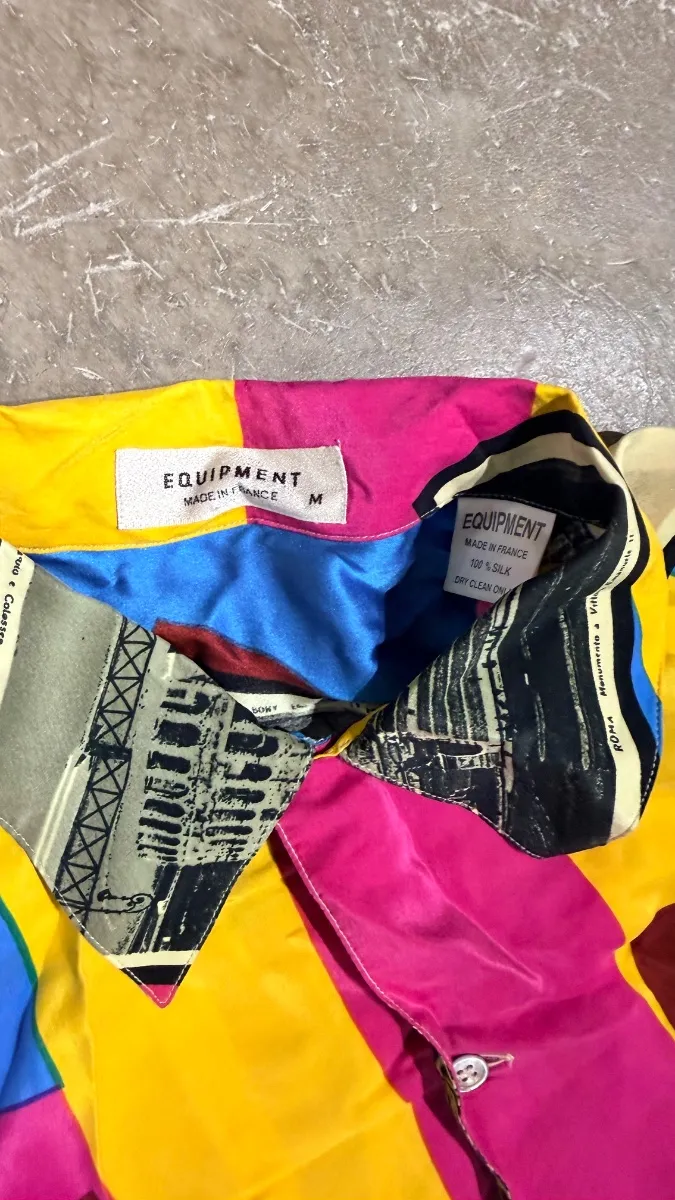 Silk shirt by Equipment, made in France 3
