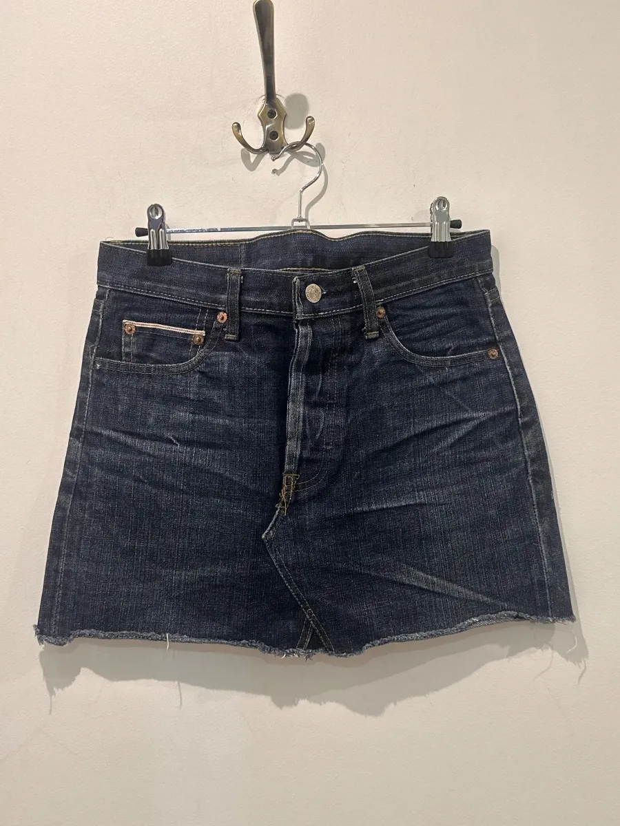 Levi's Big E selvedge denim skirt, Levi's XX