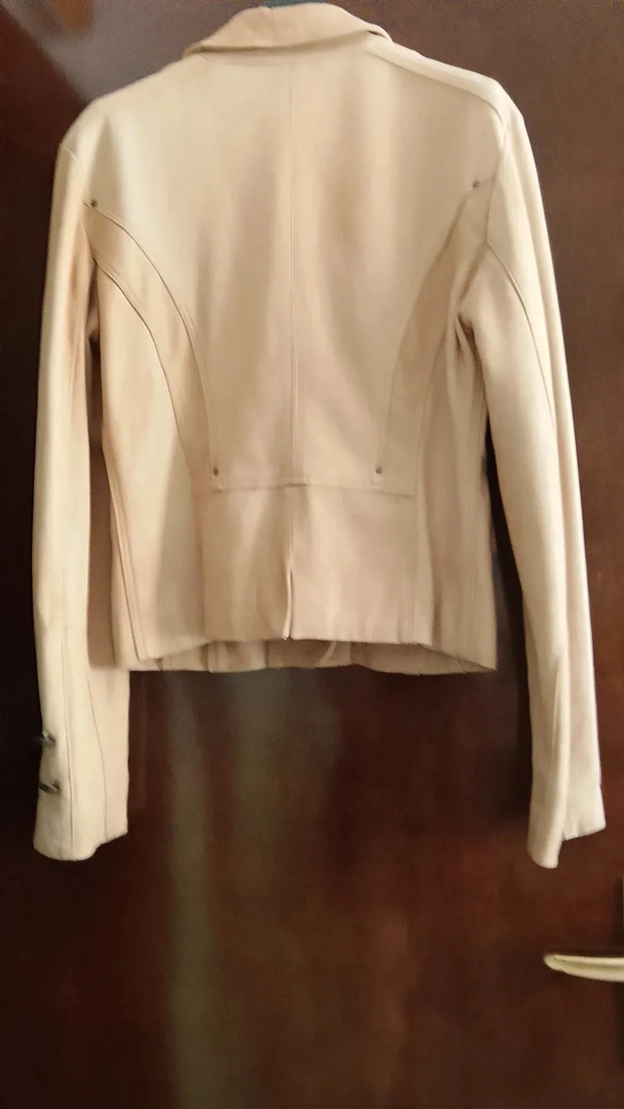Blazer en cuir Femme Beige 1973 12