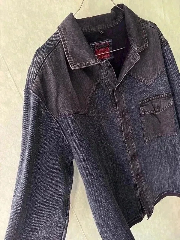 Excellent condition - Size L. Vintage. Length: 70cm Armpit to armpit width: 57cm #marithefrancoisgirbaud #vintage #denim 2