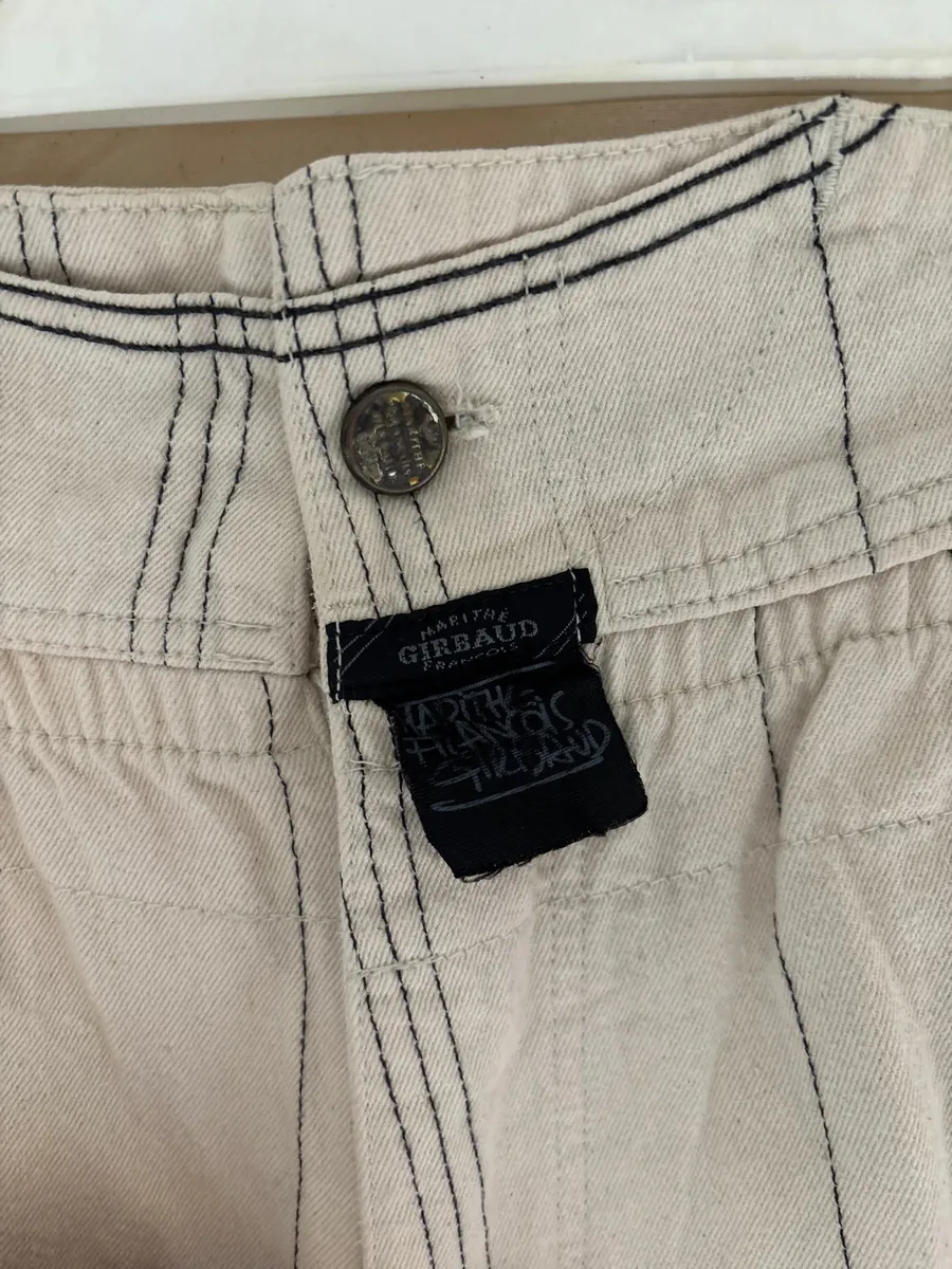 Pantalon toile écru Girbaud 1980 7