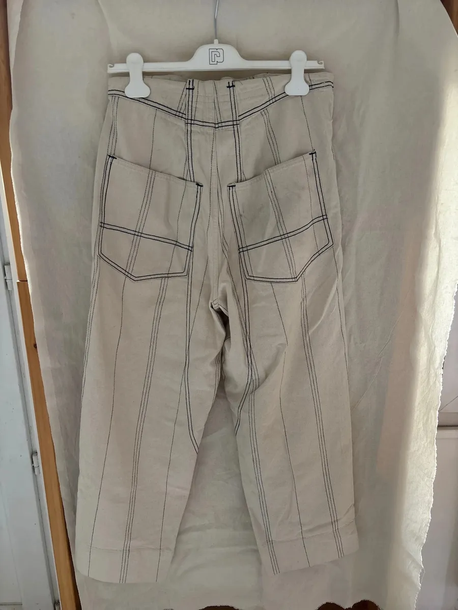 Pantalon toile écru Girbaud 1980 10
