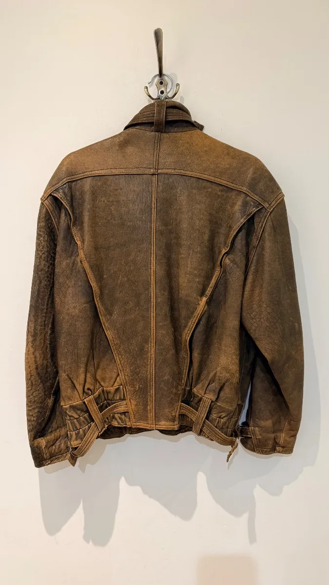 Aviator leather jacket 3