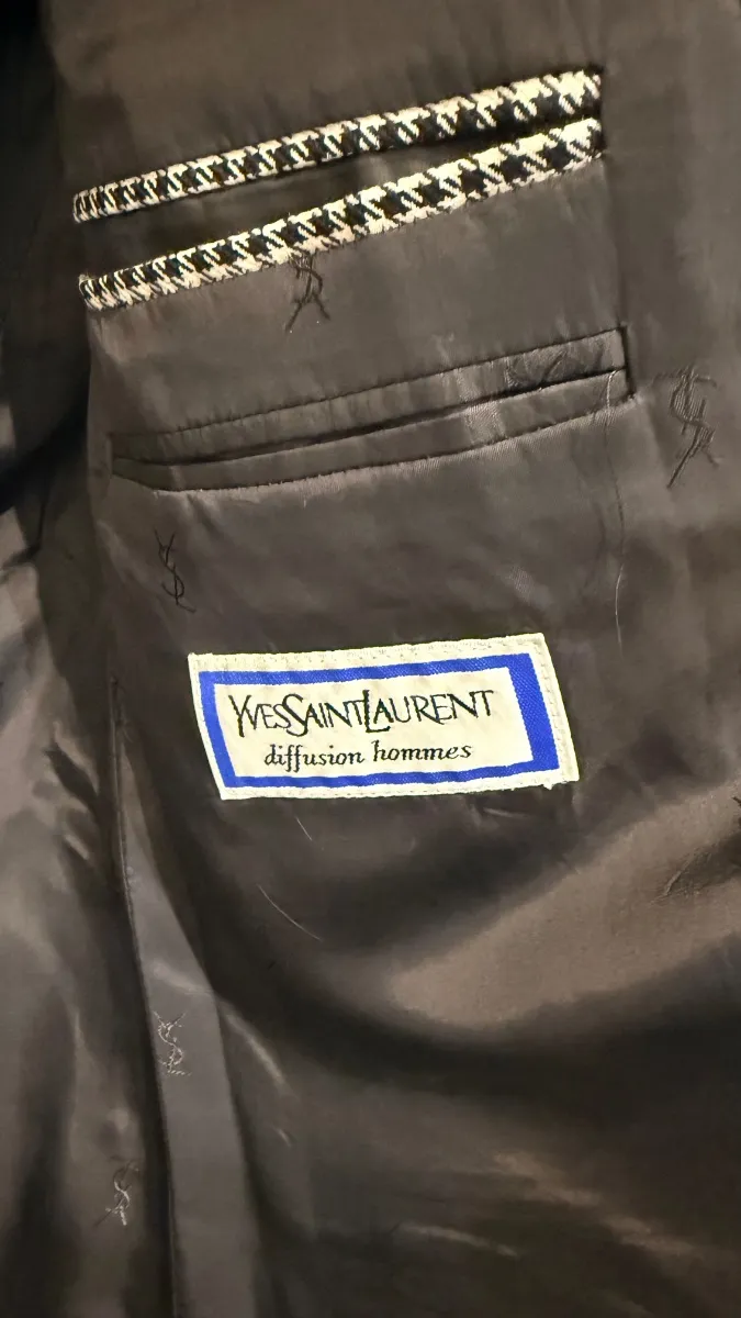 Yves Saint Laurent houndstooth jacket 4