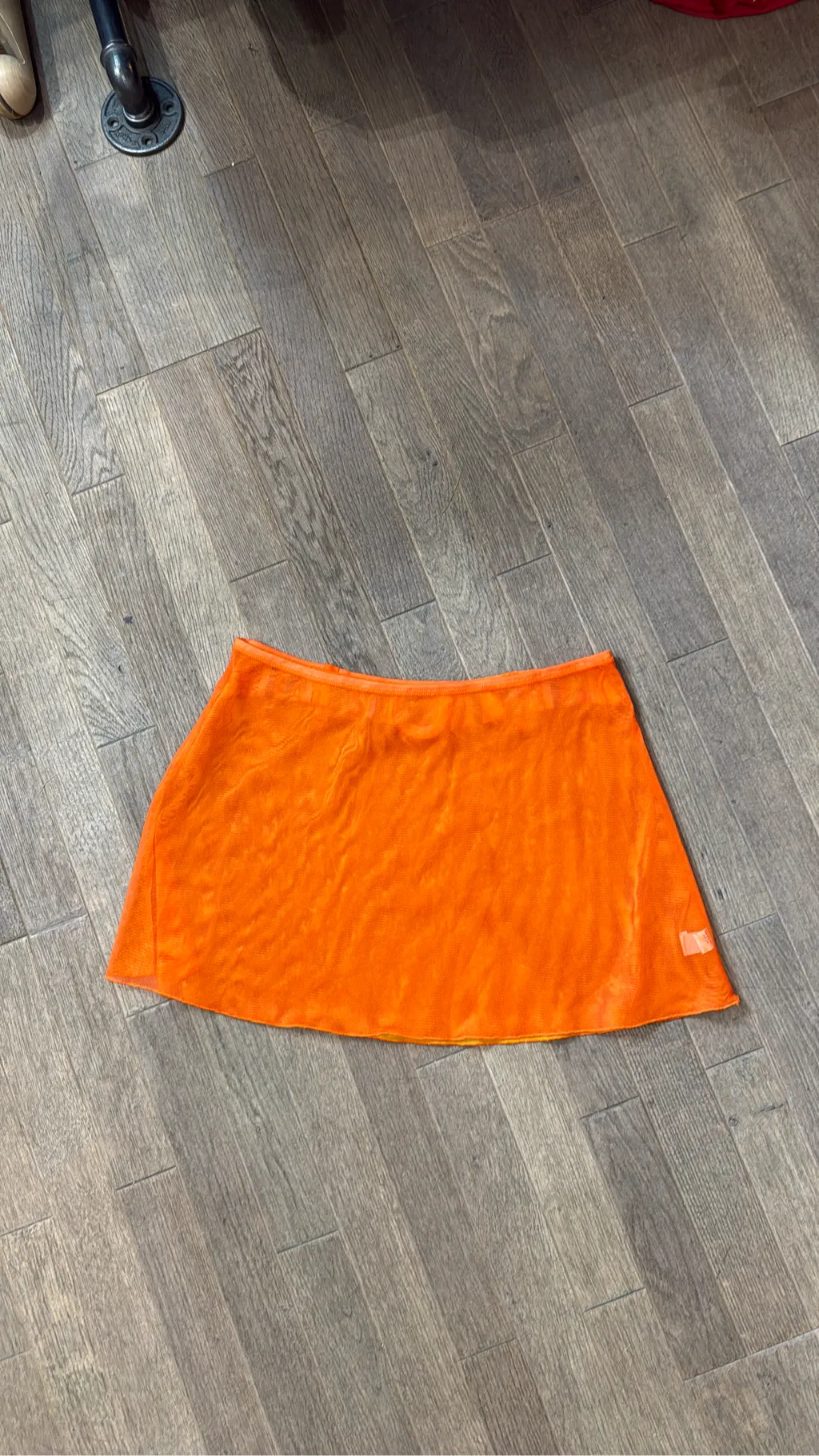 Jupe Mesh Orange Ceinture intégre Multicolore 4