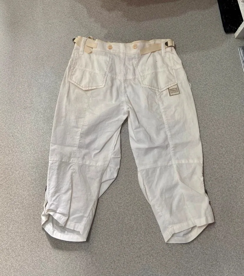 Girbaud capri cropped trousers, white