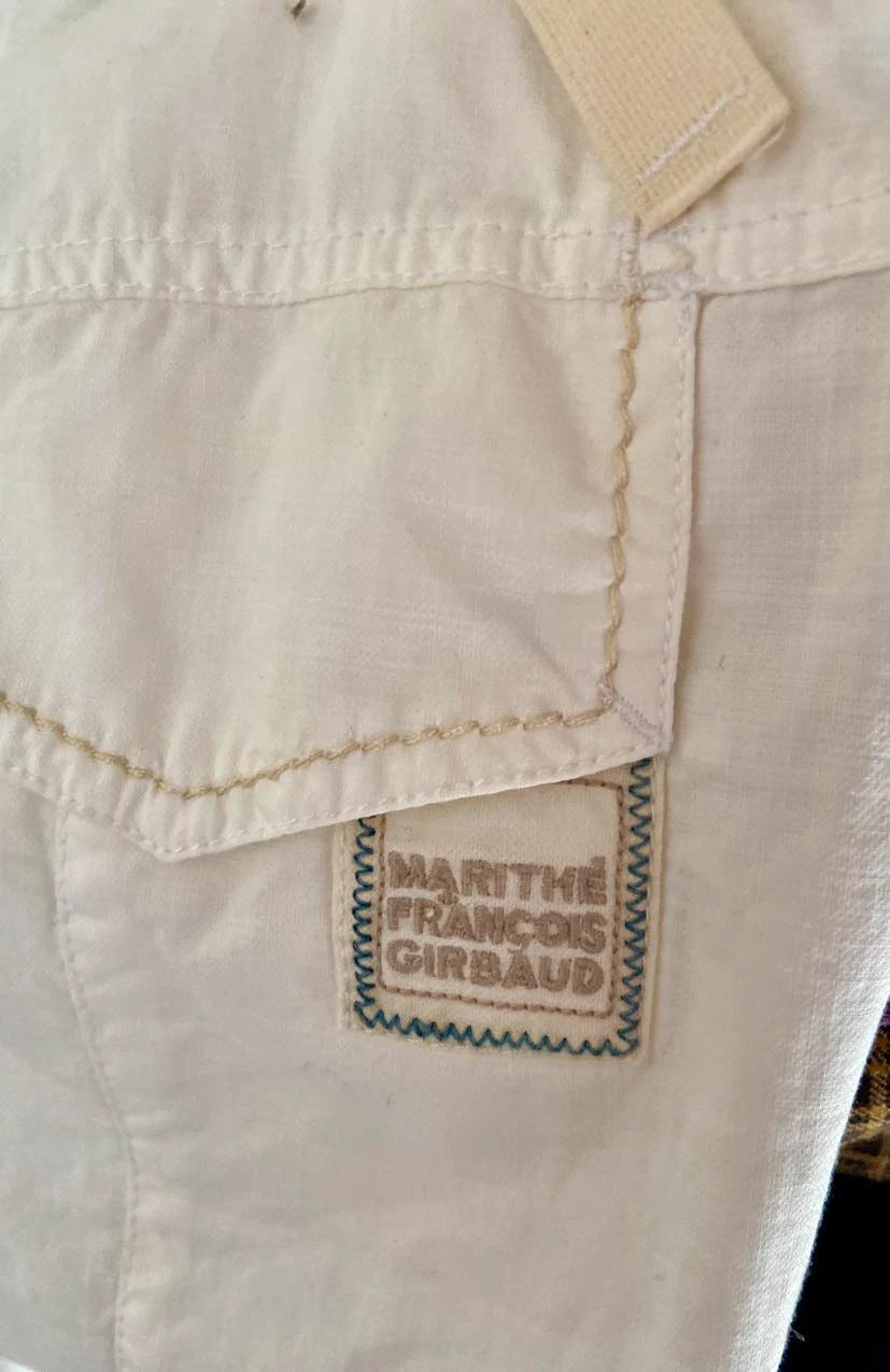 Capri Girbaud Pantacourt Blanc 3