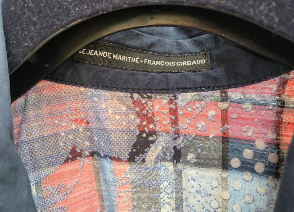Robe Veste Longue Chemise Taille 40 Épaules 40cm, aisselles 50cm, longueur milieu dos 93cm, longueur manche 54cm 4