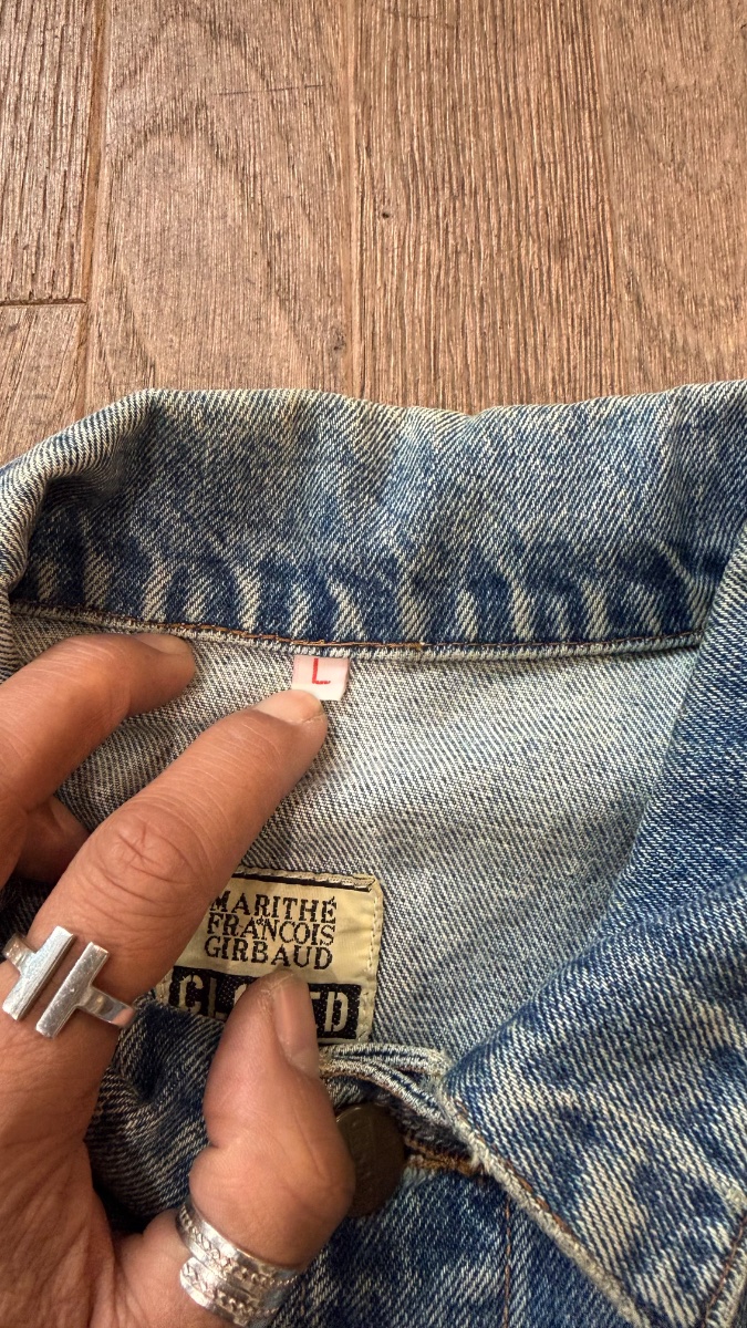 Veste Jean Vintage Closed Marithé François Girbaud Blouson Denim Made in Italy | Taille M 3