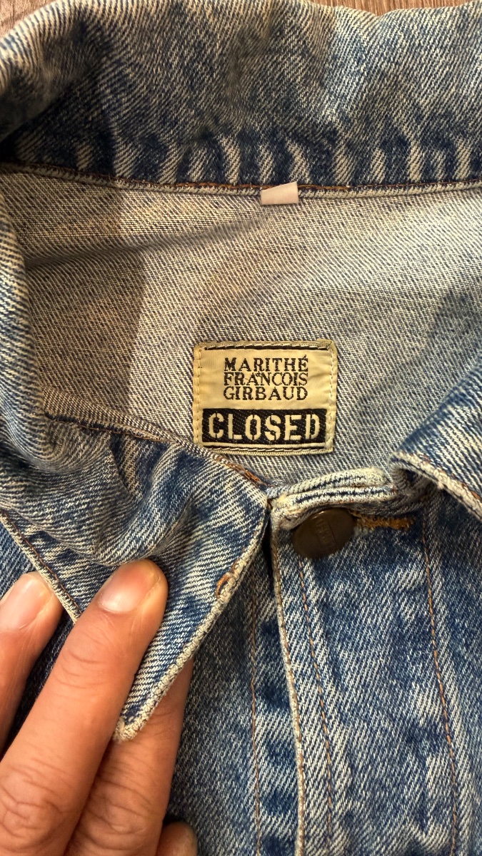 Veste Jean Vintage Closed Marithé François Girbaud Blouson Denim Made in Italy | Taille M 4