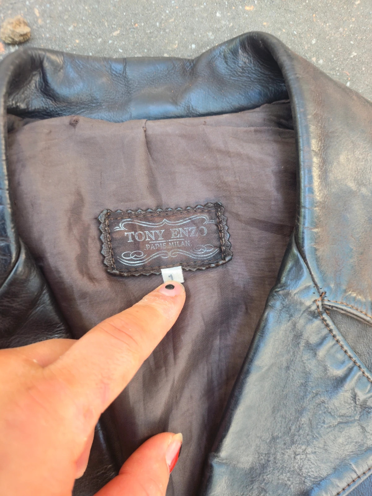 Veste cintré Cuir Noir 3
