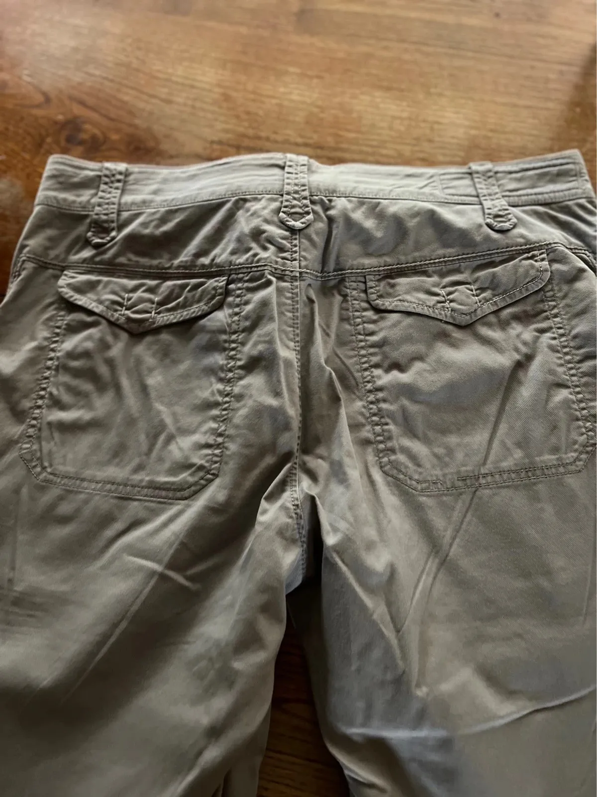 Capri cropped trousers, khaki beige 4