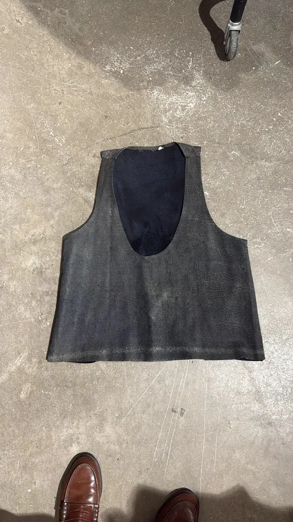Leather top by Marithé François Girbaud.