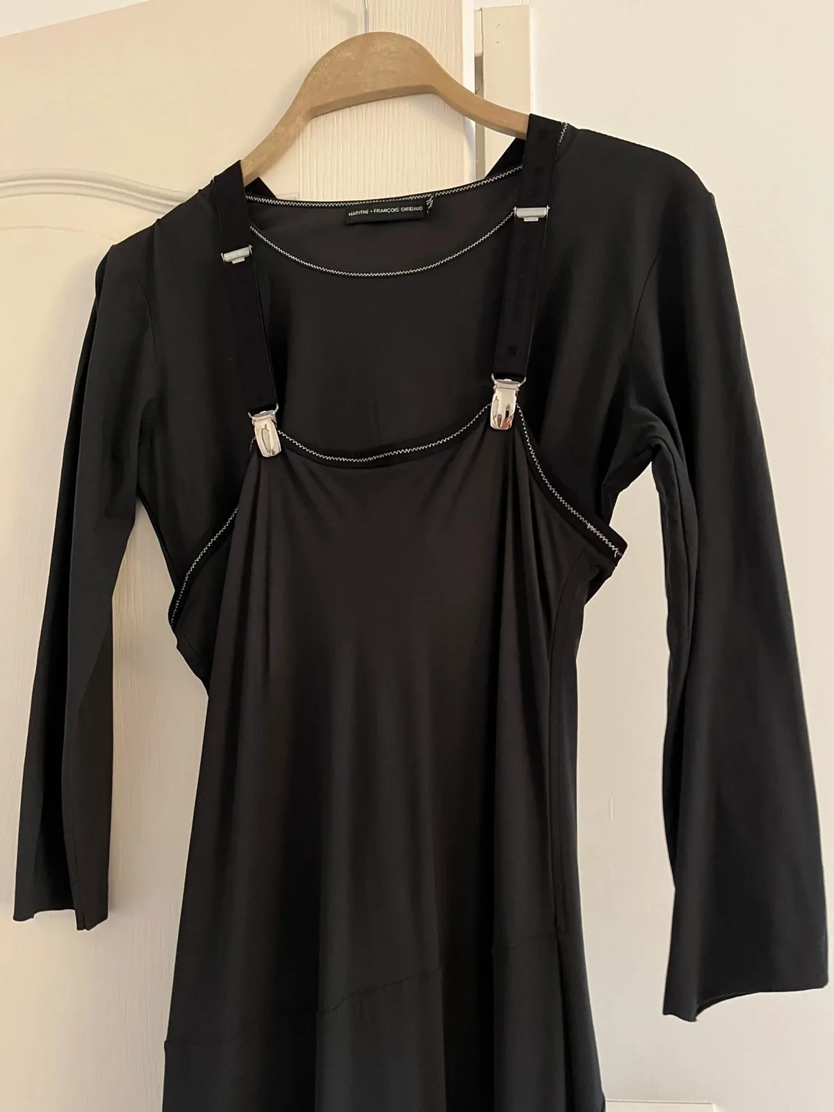 Long bustier dress, 110 cm, can be worn over the matching top with clip-on straps