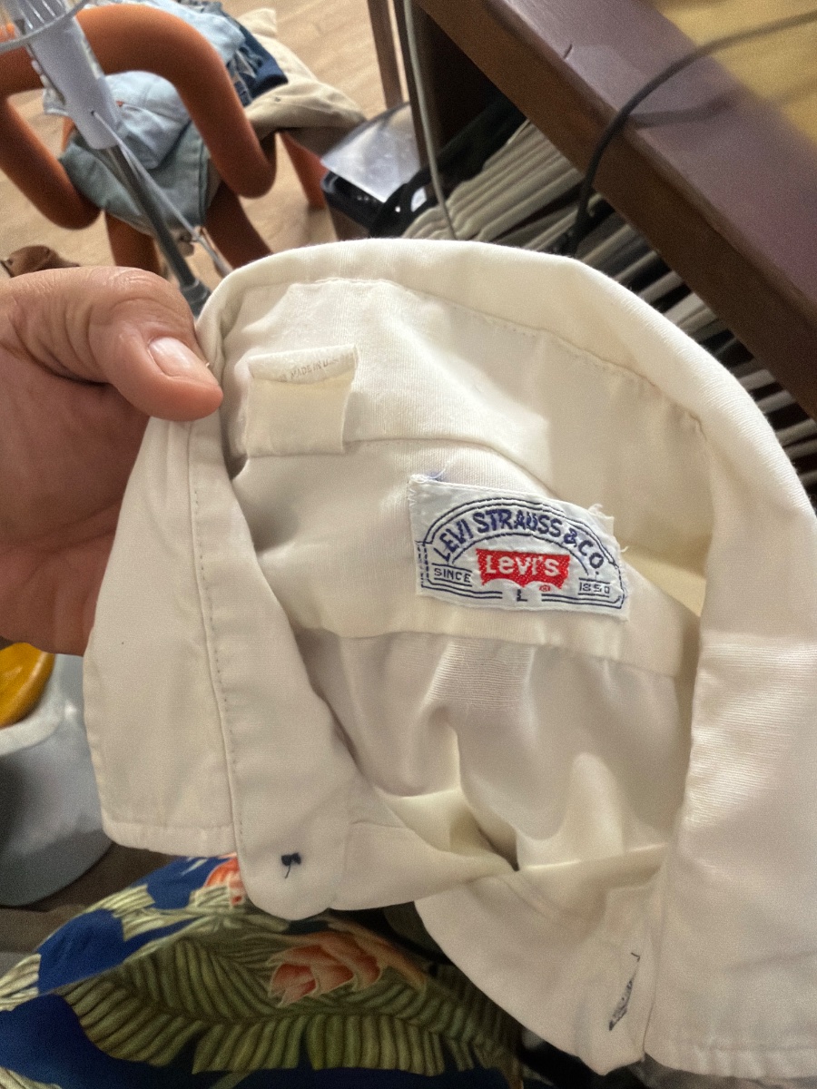 Chemise Levis White tab année 70