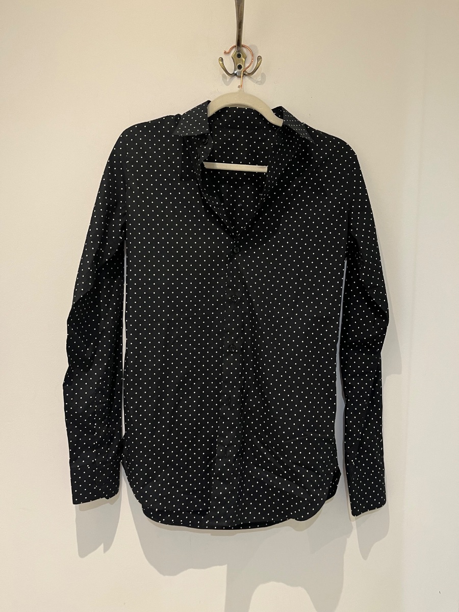 Chemise homme cintré à pois 