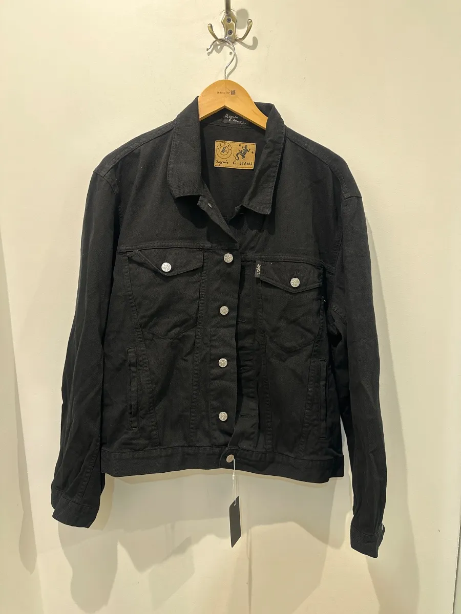 Veste en jean Agnès B noire taille M 