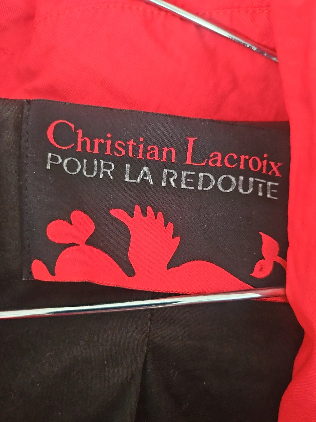 Magnifique trench doublé noir Christian Lacroix pour La RedouteLongueur 90cmA ceinturer avec ou sans passants 2