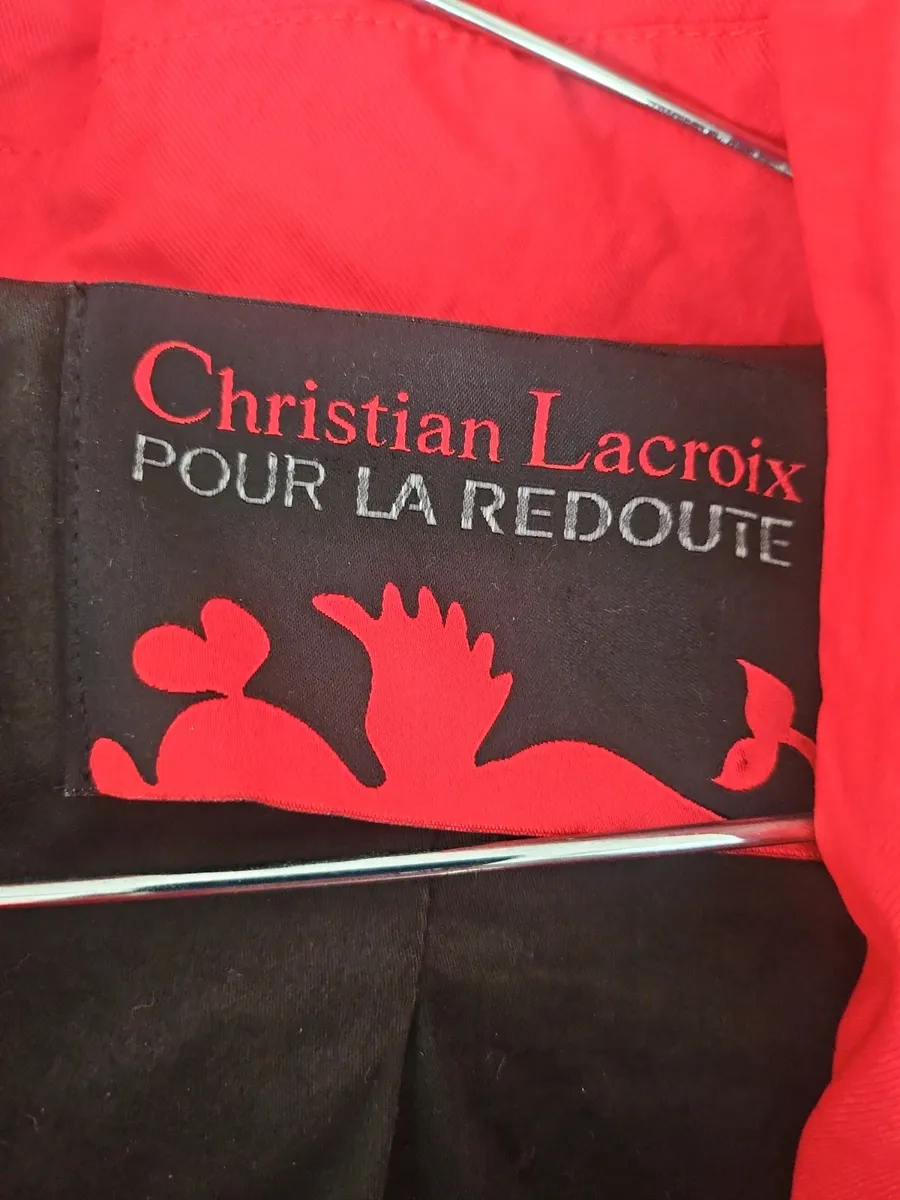 Magnifique trench doublé noir Christian Lacroix pour La RedouteLongueur 90cmA ceinturer avec ou sans passants 2