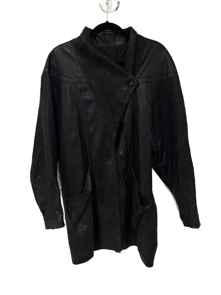Leather Coat Black