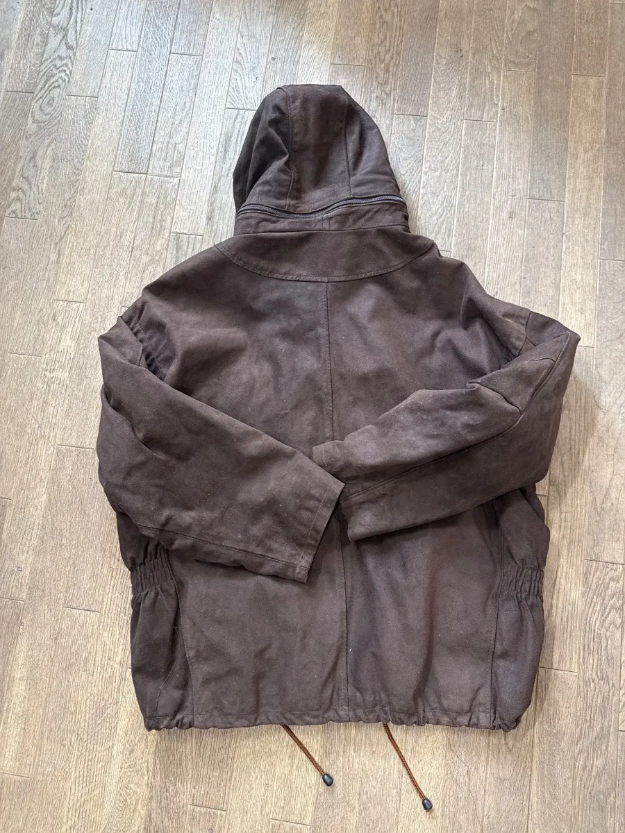 Men's brown leather jacket 3