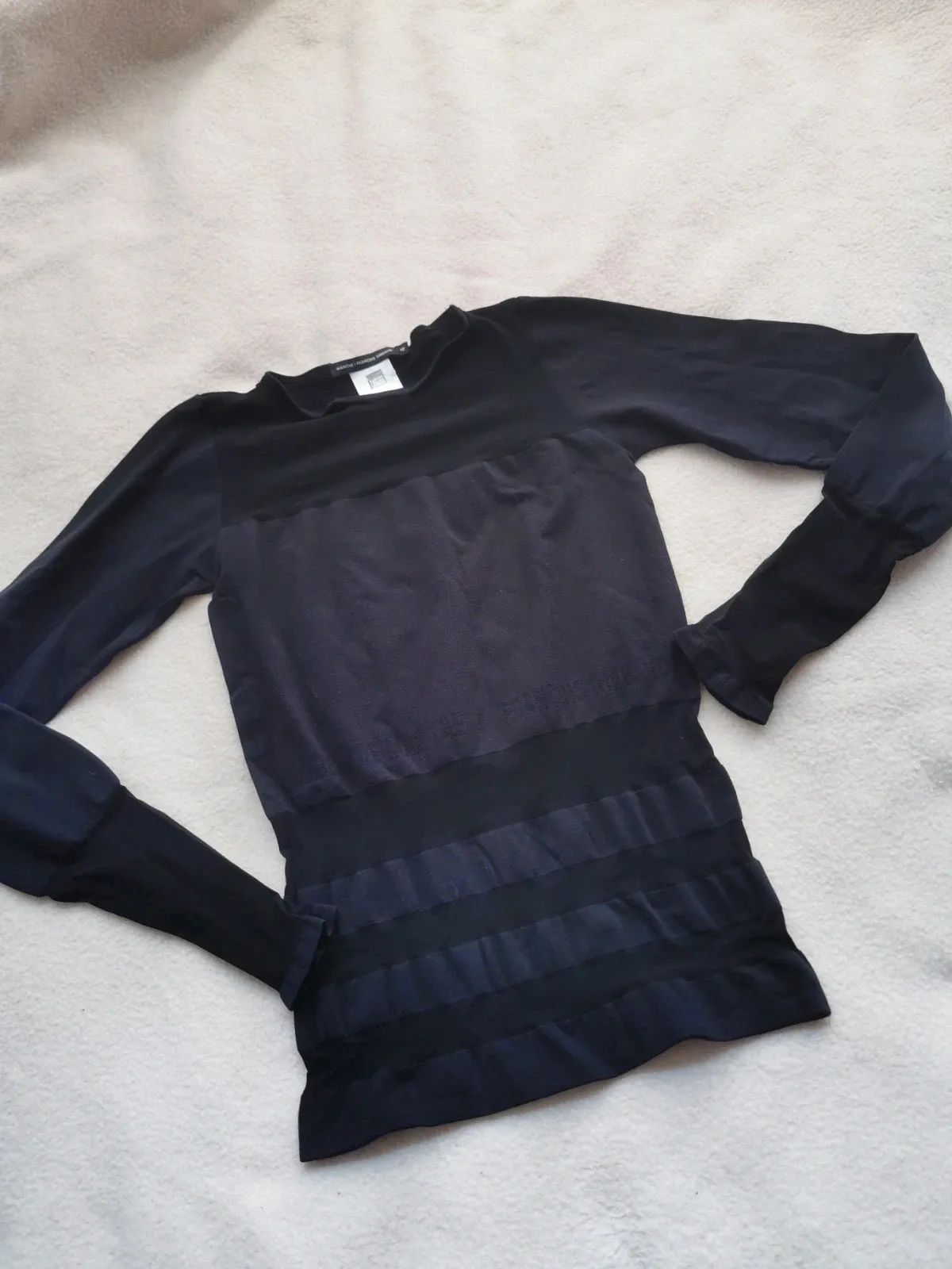 Girbaud top, wool-polyester blend