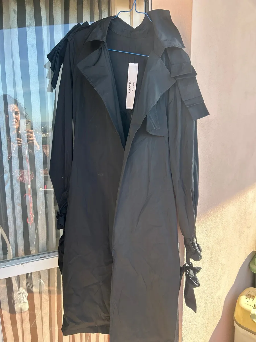 Imperméable femme noir Lanvin taille 40 2