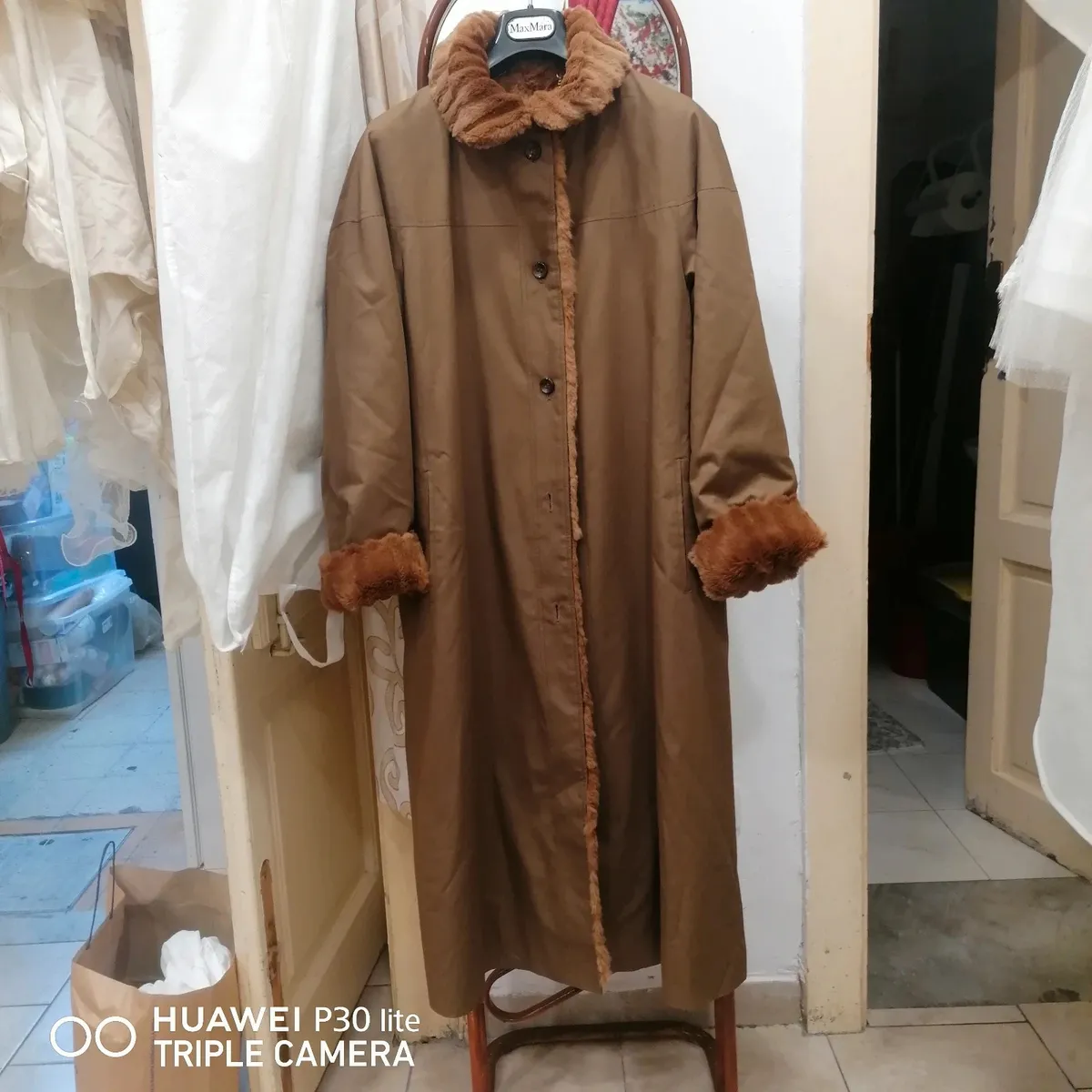 Manteau extérieur imperméable intérieur fourrure lapin 2