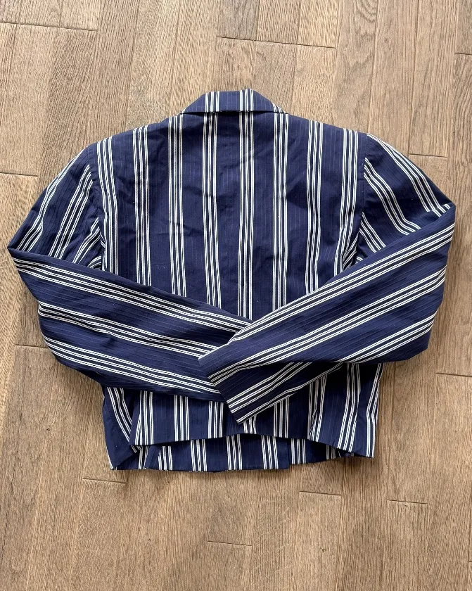 Kenzo cropped Spencer jacket, striped, spring-summer season 8