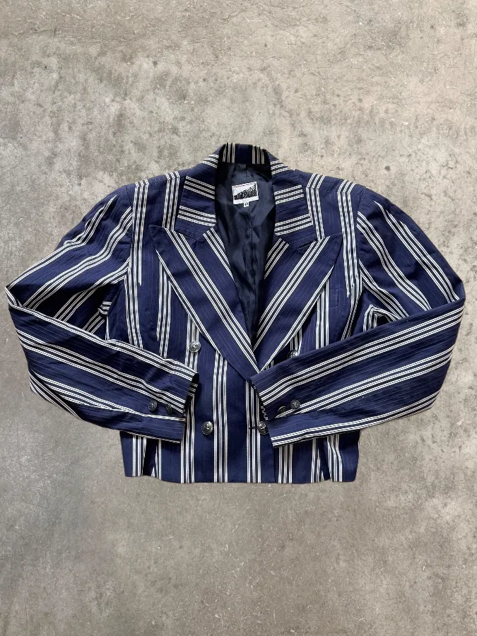 Kenzo cropped Spencer jacket, striped, spring-summer season