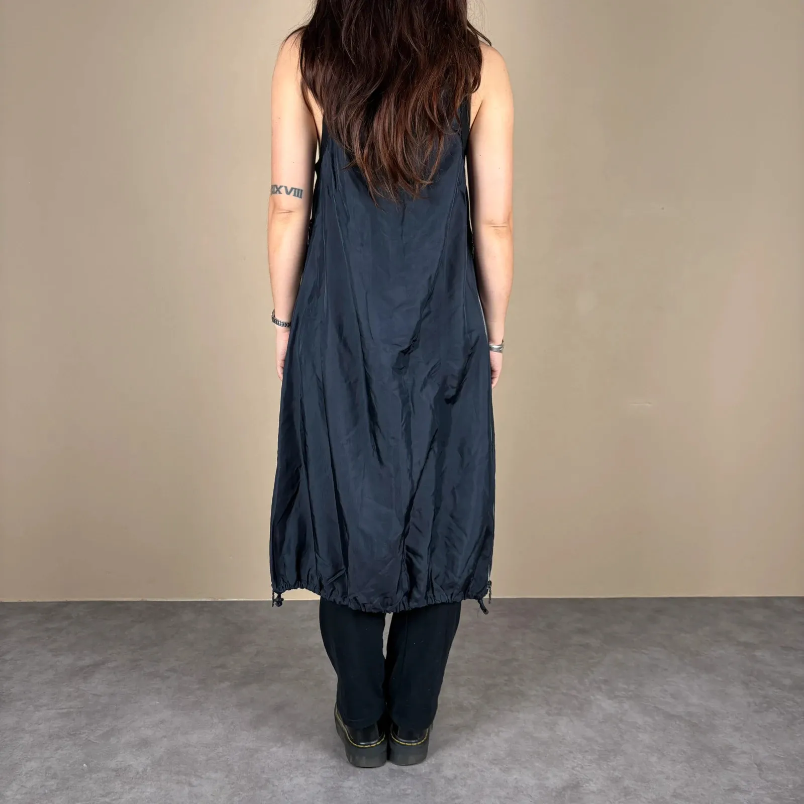 Long Marithé + François Girbaud dress, parachute model, vintage 2000s designer piece. Good condition. Size L (40). 4