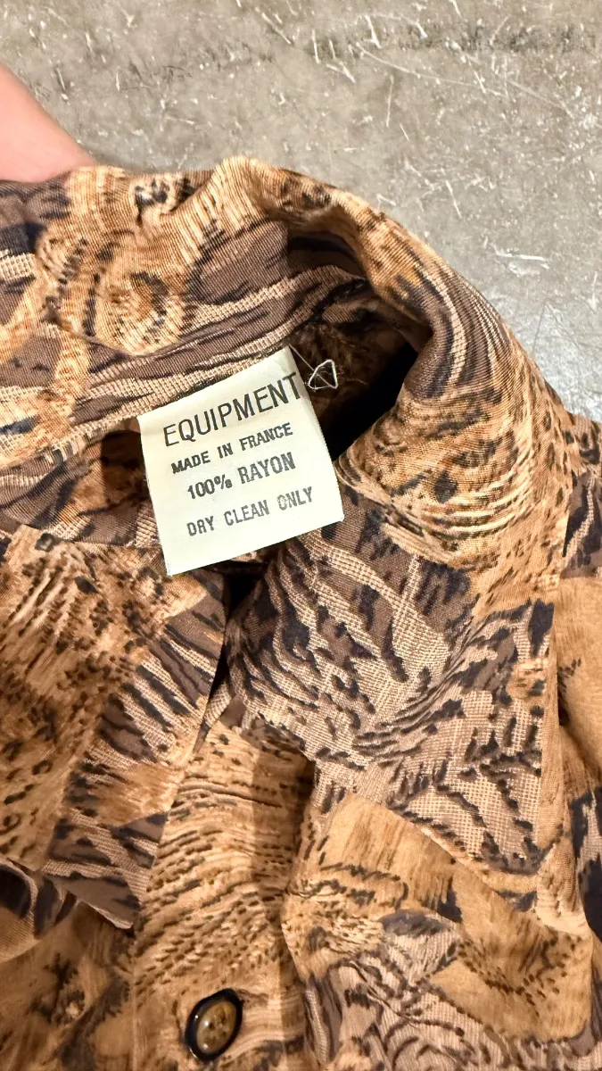 Equipment shirt, safari print, 100% rayon 3