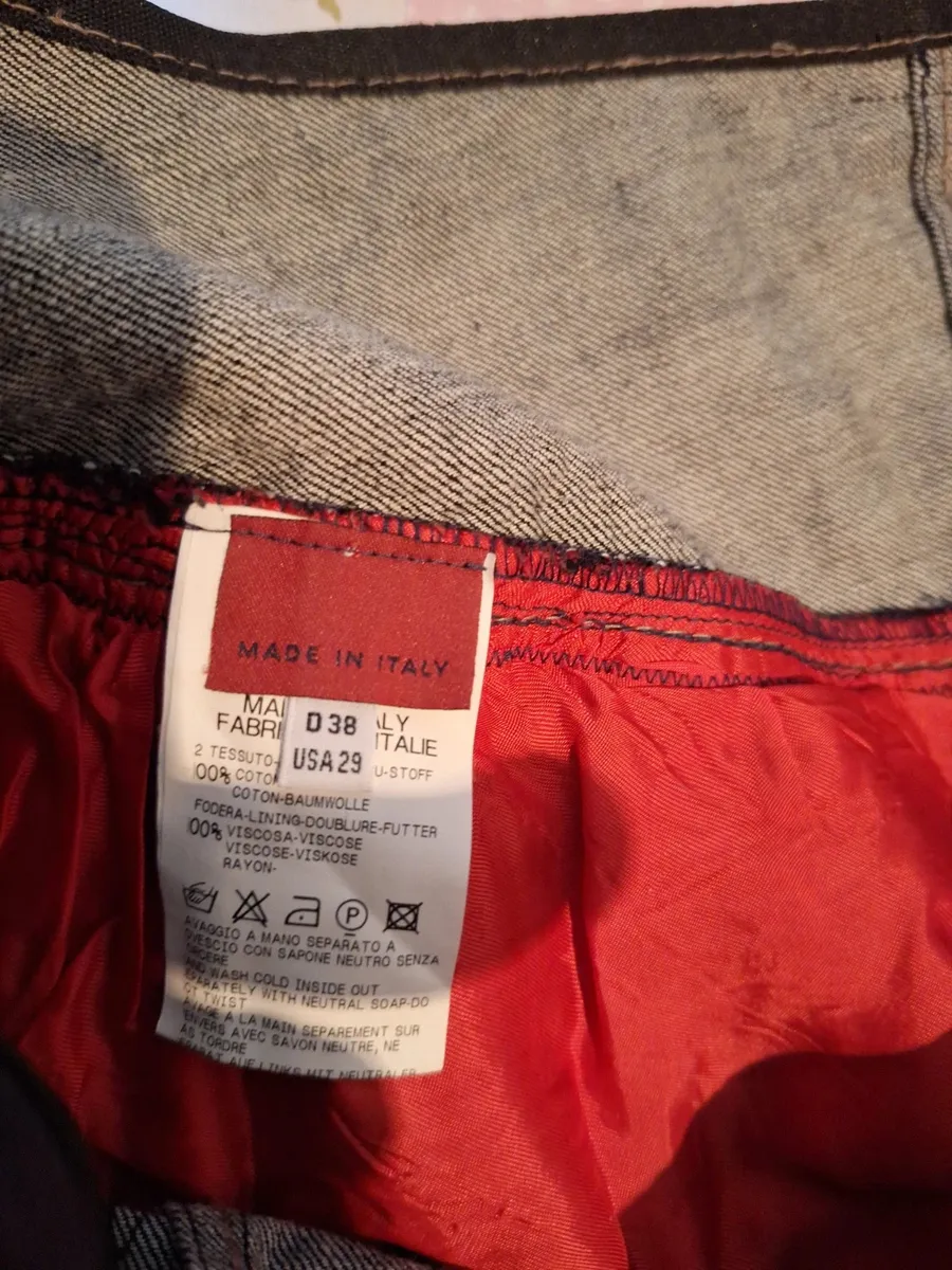 Jupe Courte Mélange Jean Tissu 2